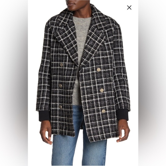 Dolce Cabo | Double Breasted Tweed Coat - Picture 2 of 4
